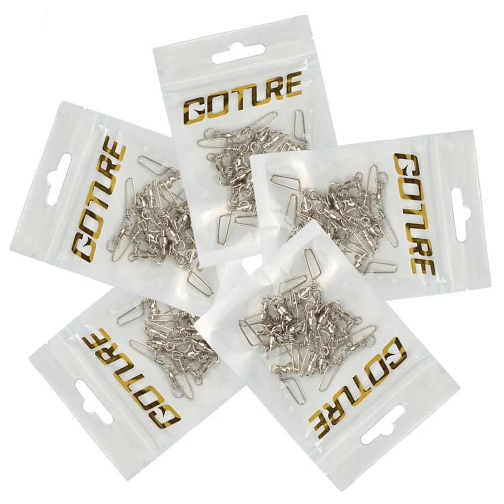 Goture 100 шт./лот рыболовный поворотный вертлюг с оснастка Coastlock ZC+ HX рыболовные снасти аксессуары крючок Приманка Разъем