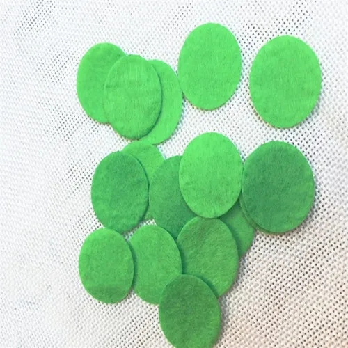 green 200 штук 25 мм шерстяной фетр поделки для детей фетровые листья гирлянда из роз головные уборы аппликации Скрапбукинг игрушки Швейные аксессуары - Цвет: green