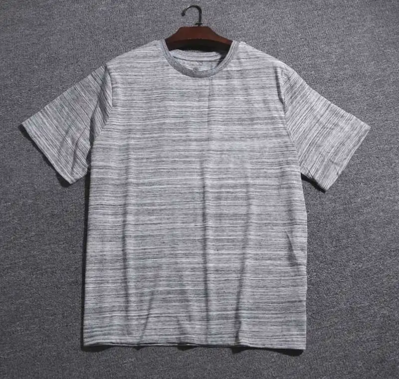 Большие размеры 11XL 12XL большие мужские полосатые футболки с коротким рукавом более размера летняя футболка хлопковые дышащие свободные 9XL 10XL Топы