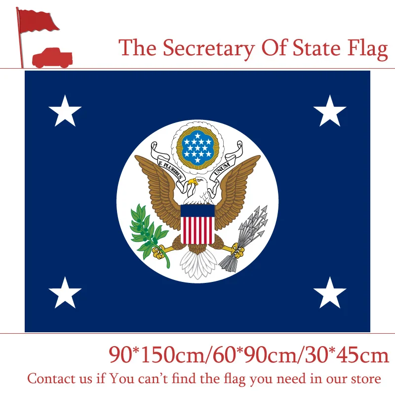 Департамент заместитель госсекретаря Флаг США 90*150 см 60*90 30*45 Автомобильный флаг