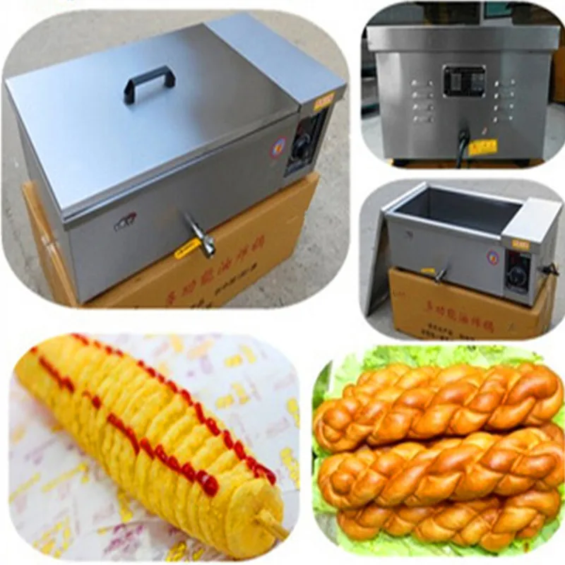 12L electric deep fryer 220V stainless steel frying machine commercial or household fryer   ZF
