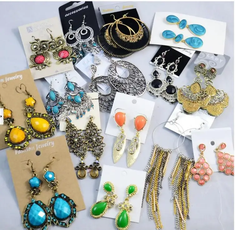 

Free Shipping Top Quality Fashion Vintage Crystal Chandelier Earrings Exaggerated Long Section Jewelry Earrings Mix Wholesale