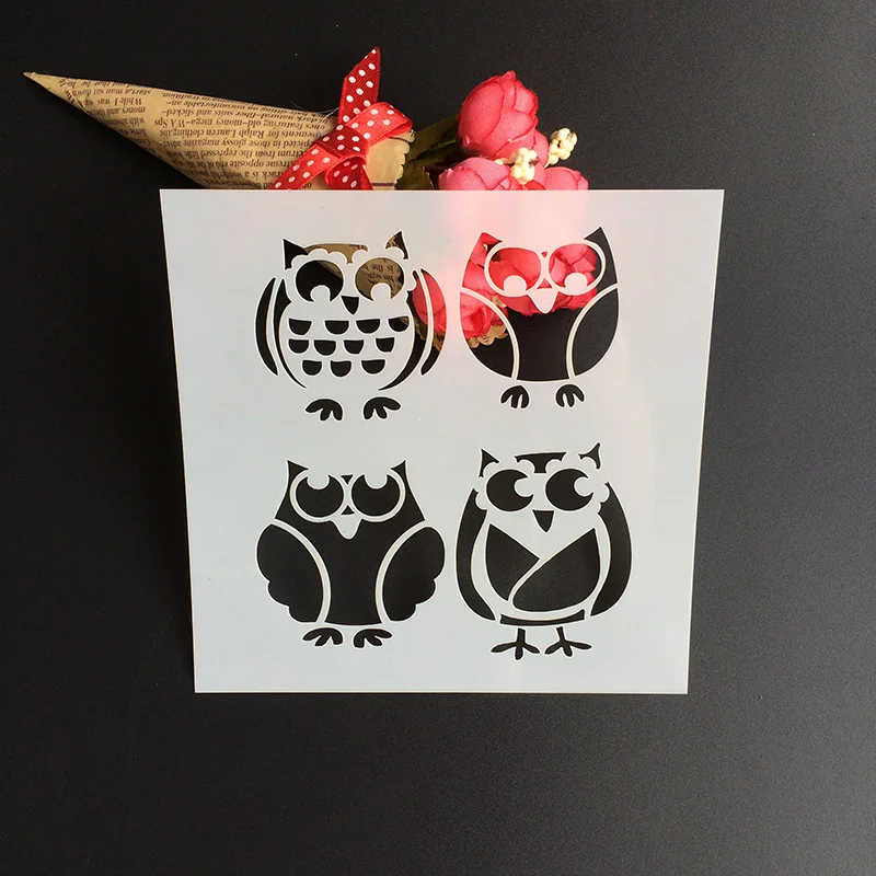 Пластиковые трафареты для скрапбукинга с распылителем кошек шаблоны бумажные