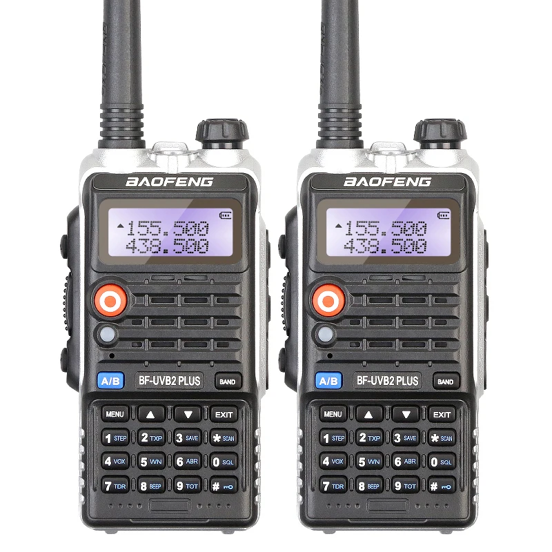 2 шт. бесплатная доставка изысканная Двухдиапазонная рация Baoeng UV B2 PLUS CB 136 174/400 520