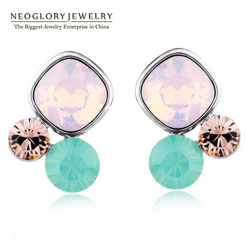 Neoglory австрийские стразы очаровательные серьги подарки для девушек модные милые