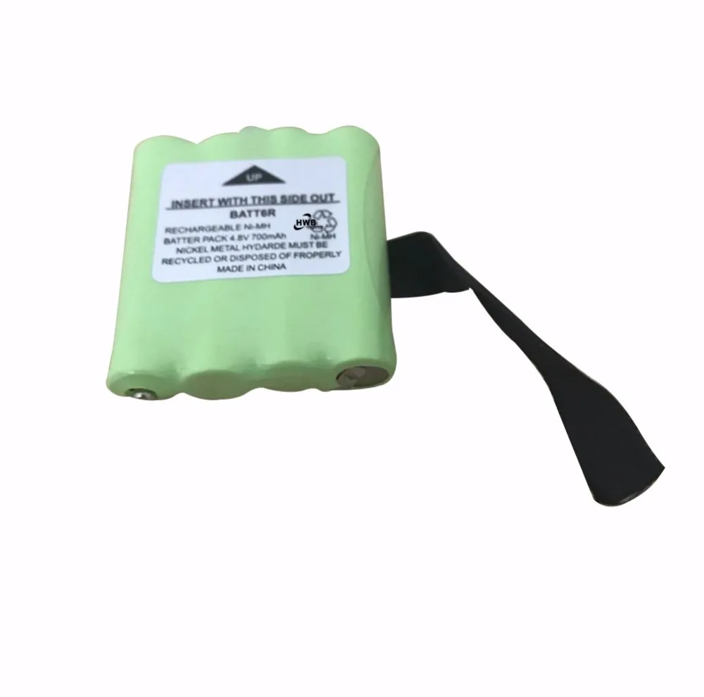 2 шт 4,8 V 700MAH Ni-MH перезаряжаемая 2 способ радио батарея для Midland BATT6R BATT-6R