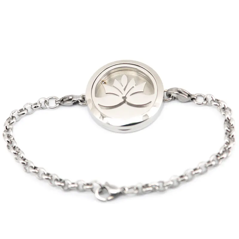 Цветок лотоса 30 мм Ароматерапия Эфирные масла из нержавеющей стали Духи диффузор