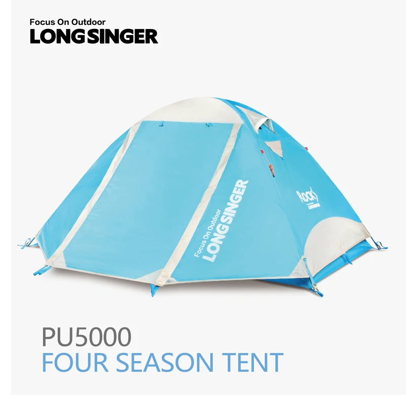 Ultra-light double layer aluminum rod professional outdoor camping hiking tent four seasons | Спорт и развлечения