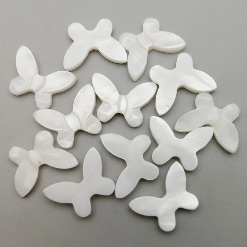 Wholesale Charm Small butterfly Natural Shell Pendant for Jewelry Making DIY Earring Bracelet Necklace accessories 12Pcs | Украшения и