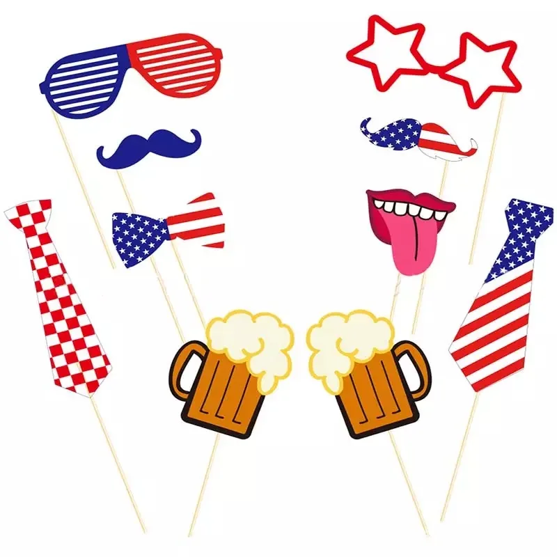 4th of July вечерние фото реквизит для фотографии на День независимости США очки