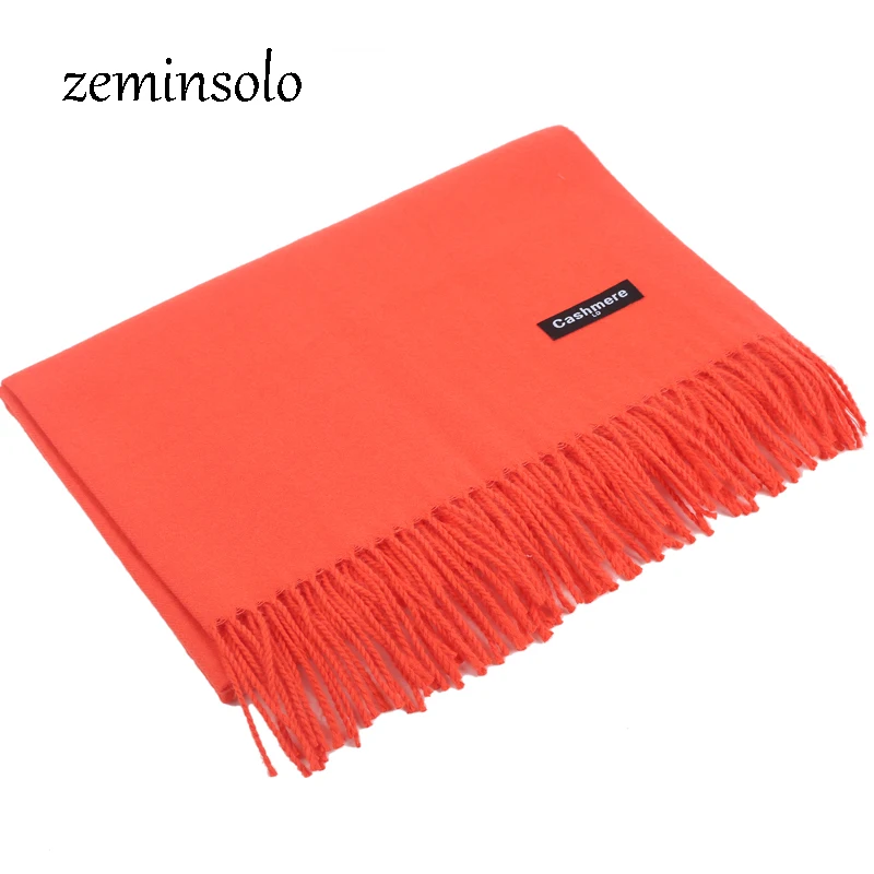 Роскошный брендовый кашемировый шарф шарфы для женщин теплая зимняя Пашмина