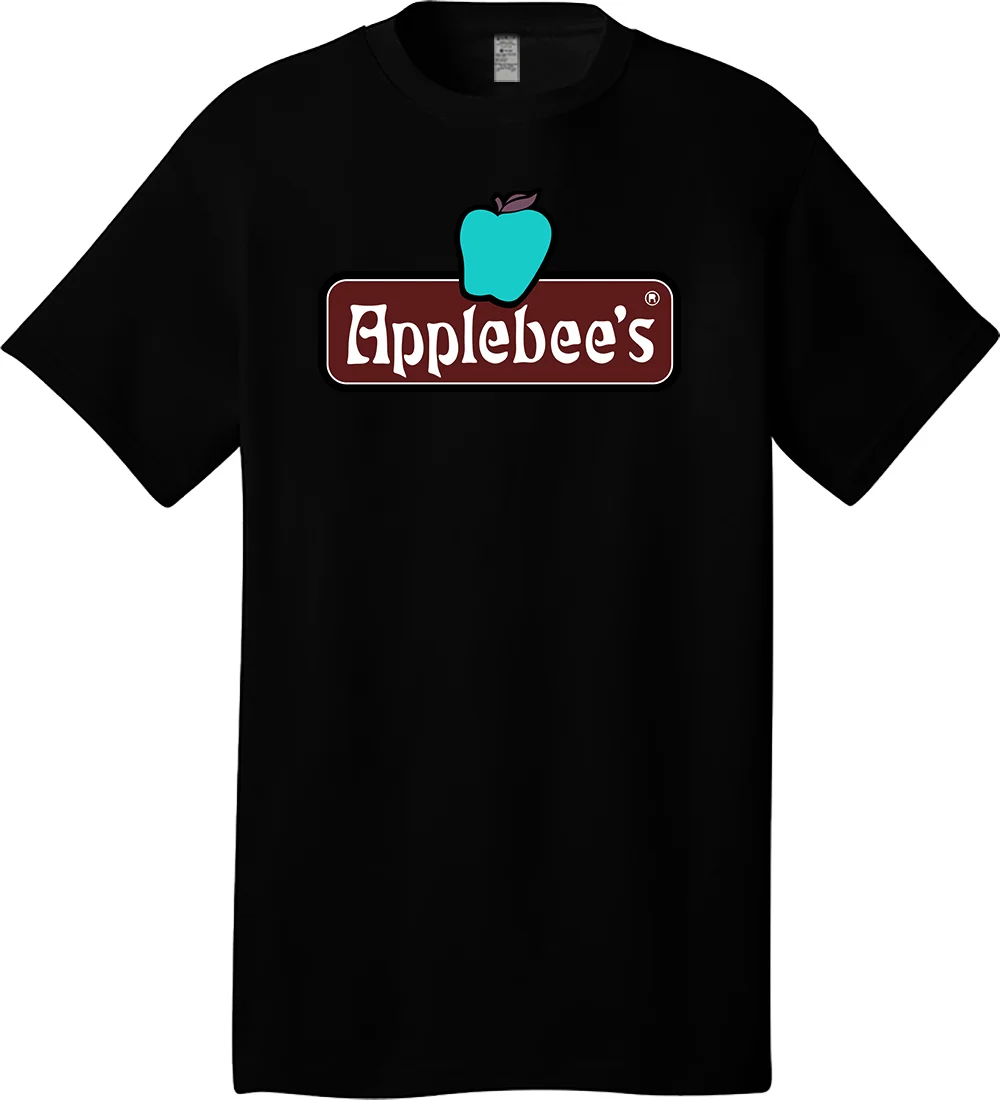 Мужская Повседневная футболка с надписью APPLEBEES в стиле унисекс свободного покроя