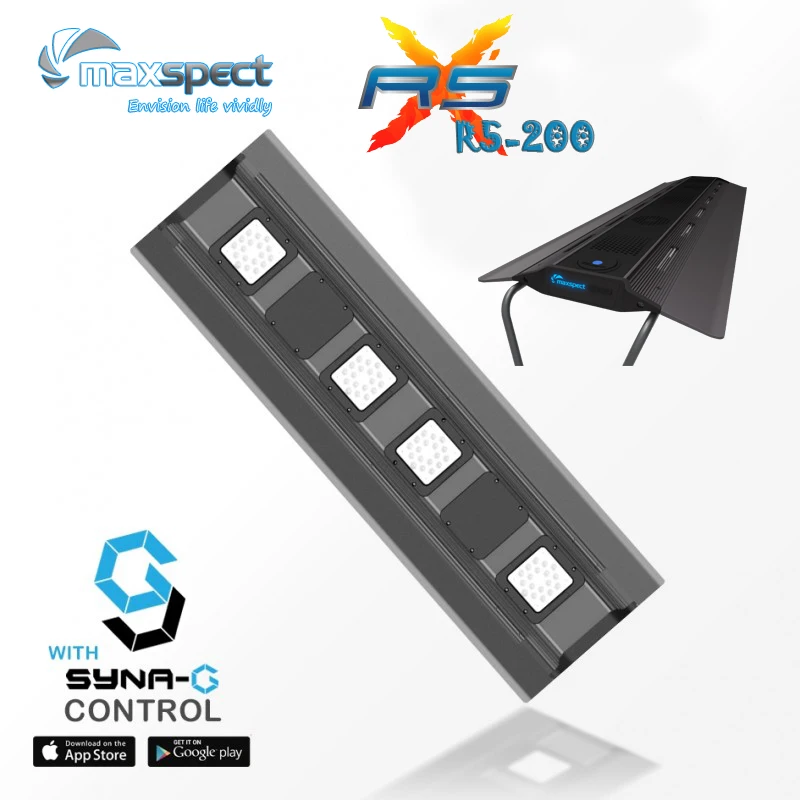 3" Maxspect Razor X R5-200 200 Вт светодиодный аквариум Коралловый риф в соленой воде Tank36"-4" /85 см-120 см светильник полный спектр цветов