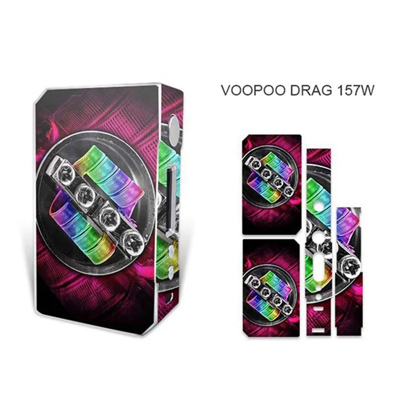 Высокое качество электронная сигарета стикер s для VOOPOO DRAG TC 157W коробка мод кожи наклейка