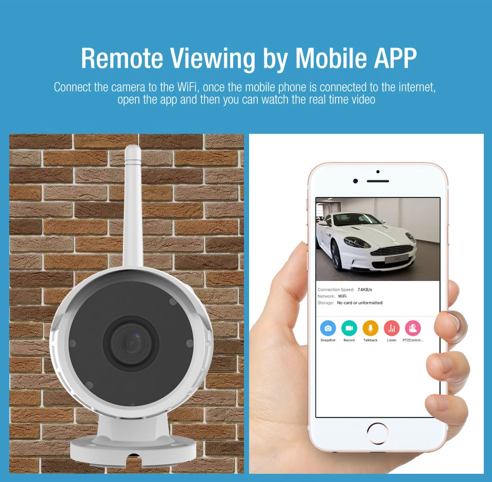 

Vstarcam C17S Wireless IP Camera Wifi 1080P Network P2P Onvif CCTV Outdoor Security Camera wi-fi Waterproof Night Vision Cam