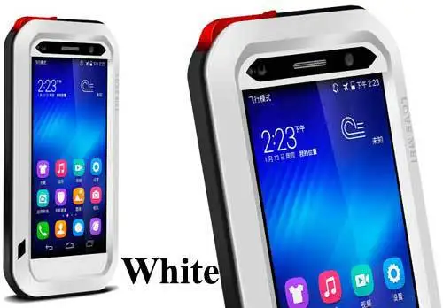 White LOVE MEI для Huawei P10 Plus mate 20 Lite mate 8 P9 мощный противоударный грязестойкий водонепроницаемый металлический чехол для телефона стекло - Цвет: White
