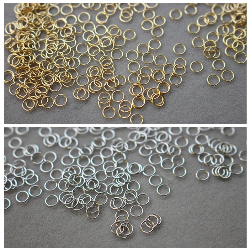 extra thin open end rings earring hoop connect finding jump ring buckles anti-rust hanger diy accessories