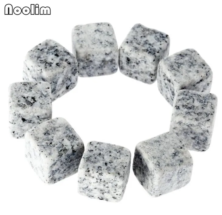Stone Color 9 шт. натуральные камни для Виски кубик льда охладитель для виски рок напитки кубики пивной бар гранит с мешочком охладитель для вина камни для виски - Цвет: Stone Color