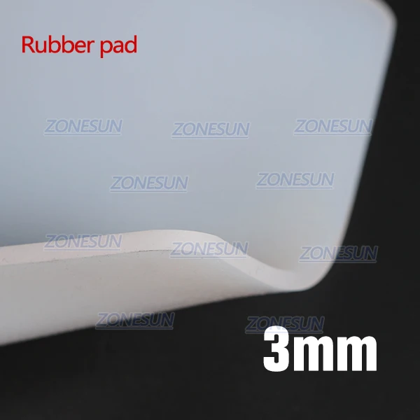 Rubber pad 3mm ZONESUN машина для горячего тиснения фольгой аксессуар Запасные Части положение держатель рулона фольги держатель Т-образной паз верстак нагревательный элемент - Цвет: Rubber pad 3mm