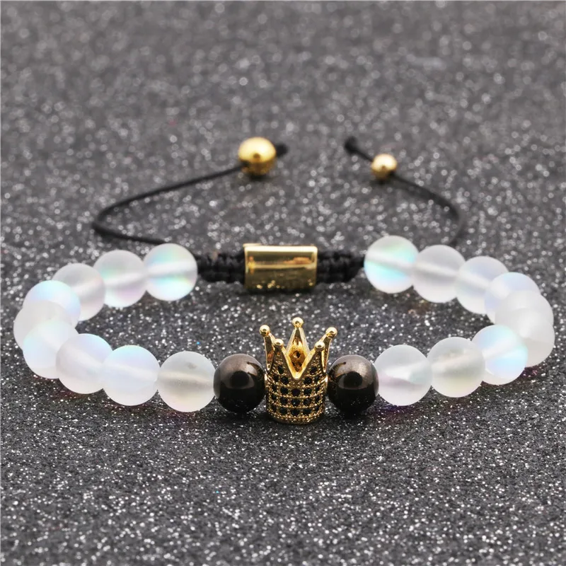 FFWFF Новинка 2019 Мода 8 мм Оригинал со вставками из натурального камня Корона тесьма