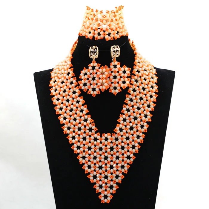 Блестящий Свадебный Ювелирный Комплект под заказ восхитительные Ювелирные