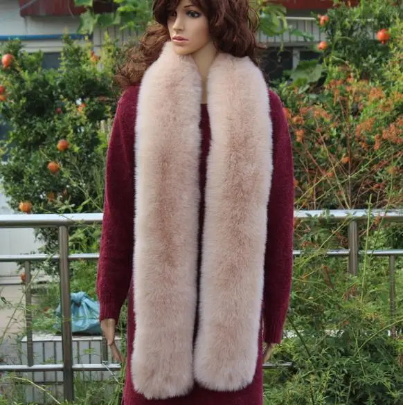 New women's Faux Fox collar Women Scarves brand Fashion luxury multicolor mufflers long Warm shawl fake Fur neckerchief WME10 |