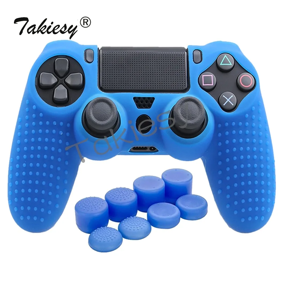 Takiesy 9 в 1 для Dualshock 4 PS4 Slim Pro контроллер шипованных кожи Премиум Защитная мягкие