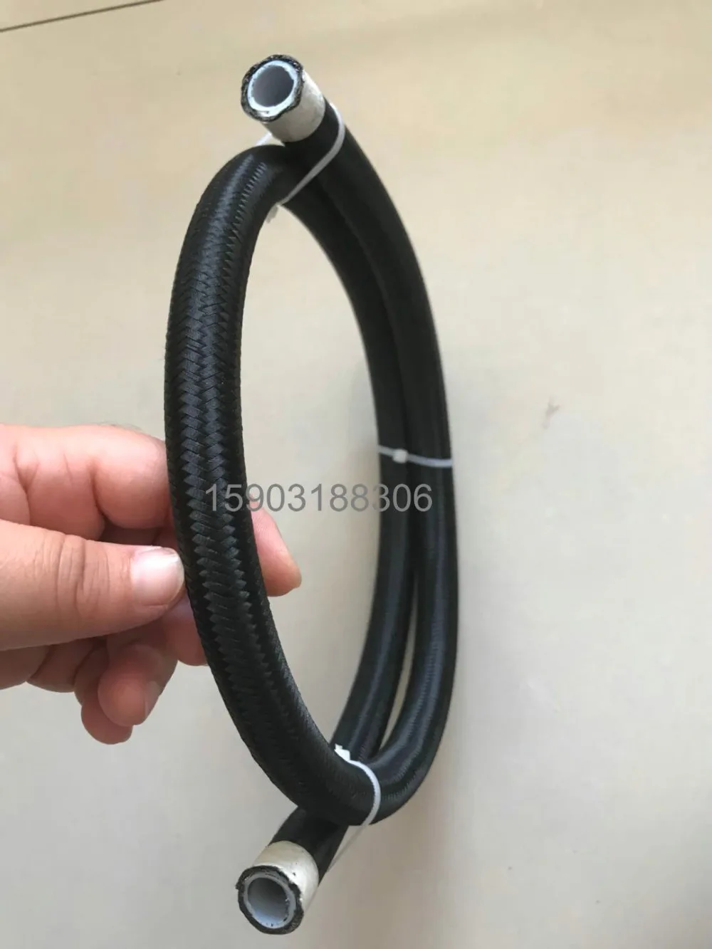 Тефлоновая оплетка трубы PTFE нейлоновая покрытая трубка AN8 шланг 1 м
