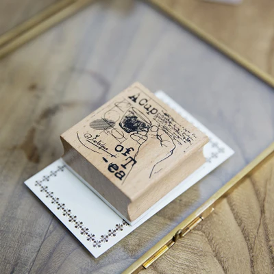 Винтажные жестовые штампы DIY Деревянные и резиновые штампы для скрапбукинга канцелярские товары Скрапбукинг Стандартный штамп - Цвет: 08