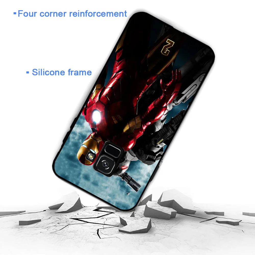 YIMAOC super hero Железный человек мягкий чехол для Samsung Galaxy A3 A5 A6 A7 A8 A9 Plus Note 8 9 A10 A30 A40 A50 A70 |