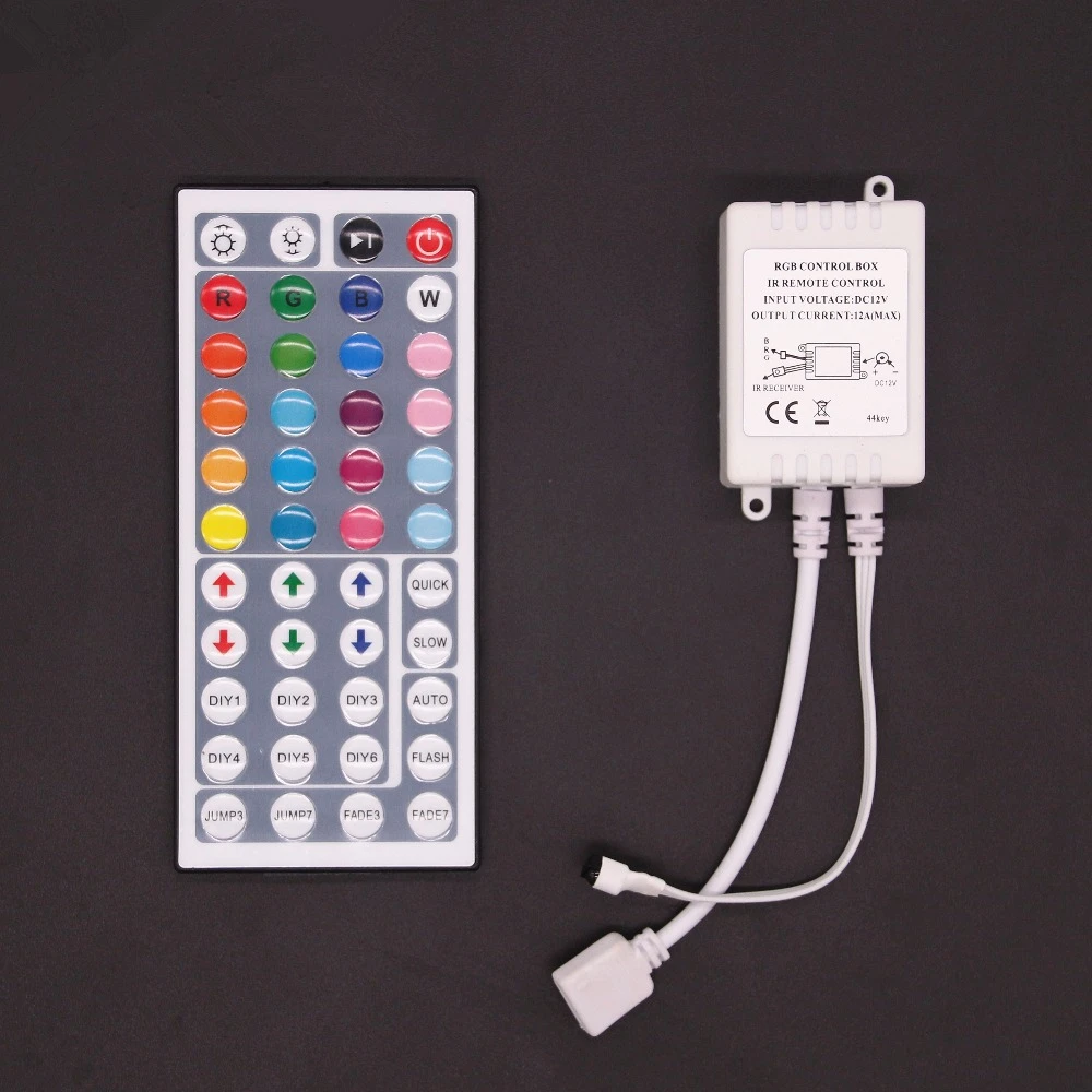 DC 12V 6A 44 клавиши ИК пульт дистанционного управления RGB LED контроллер Диммер для SMD