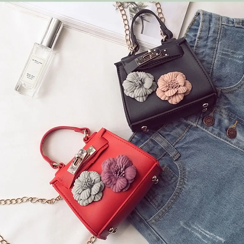 2017 Новая модная женская Мини Цветочная сумка на плечо с цепью маленькая через