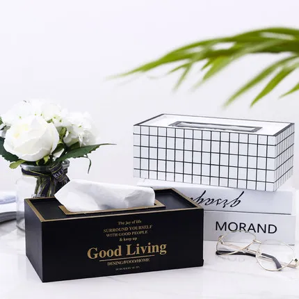 Скандинавская модная деревянная коробка для салфеток чехол держатель съемный