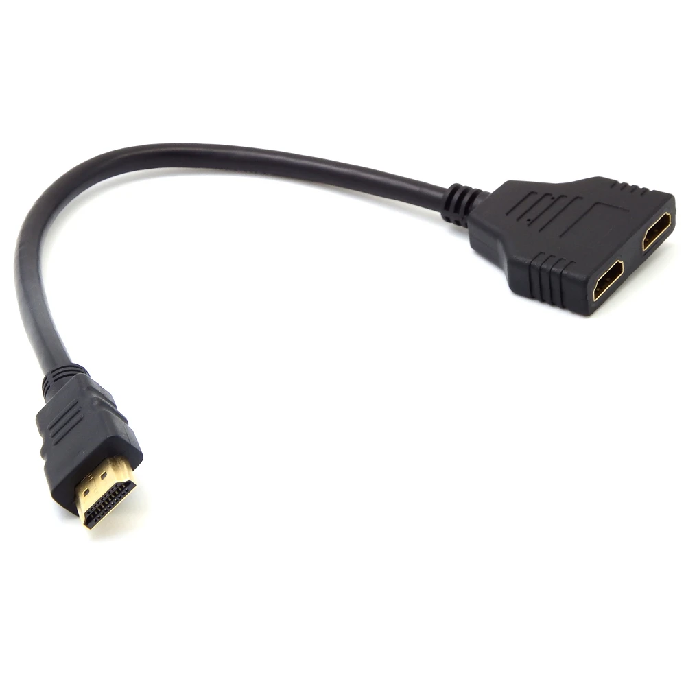 Лидер продаж разветвитель HDMI 0 3 м 1080P 2 порта 1 в выход переходник со штыревыми