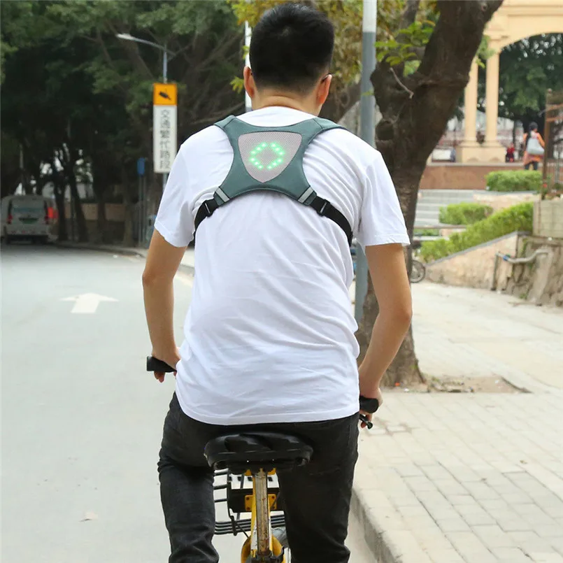 Беспроводной светоотражающий жилет безопасности светодиодный с сигналами для