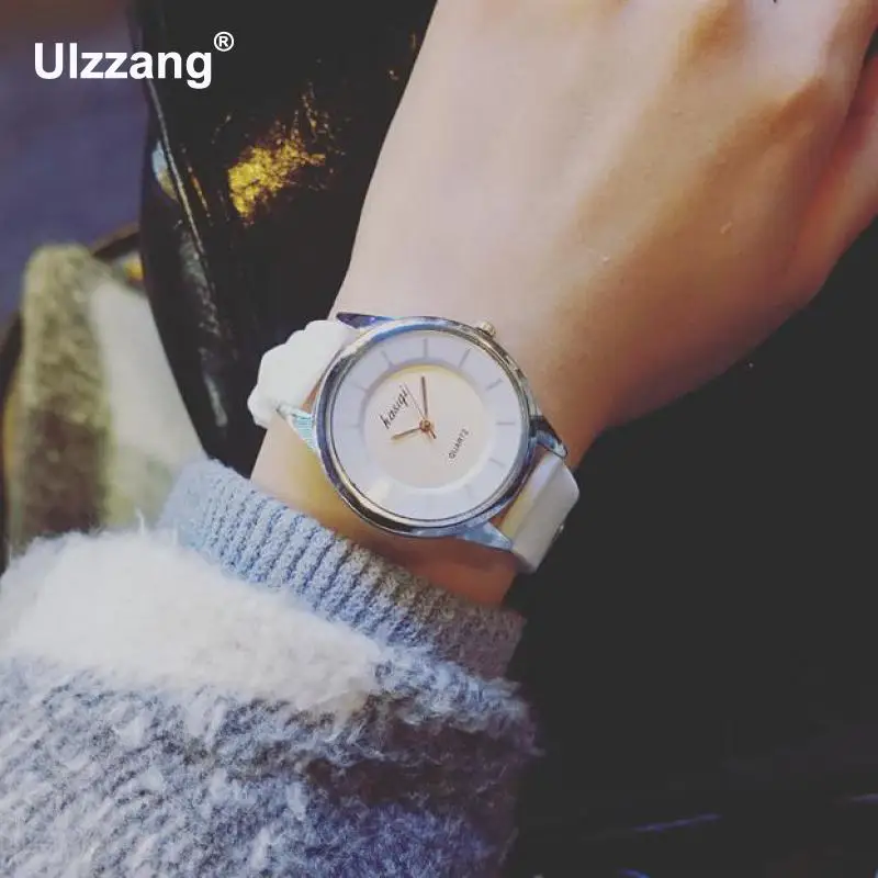 2018 новые модные милые Ruuber гелевые Силиконовые кварцевые наручные часы с