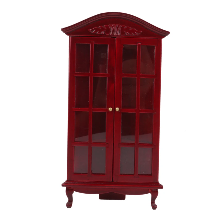 OMoToys благородный дизайн 1/12 миниатюрная мебель для кукольного домика угловой шкаф