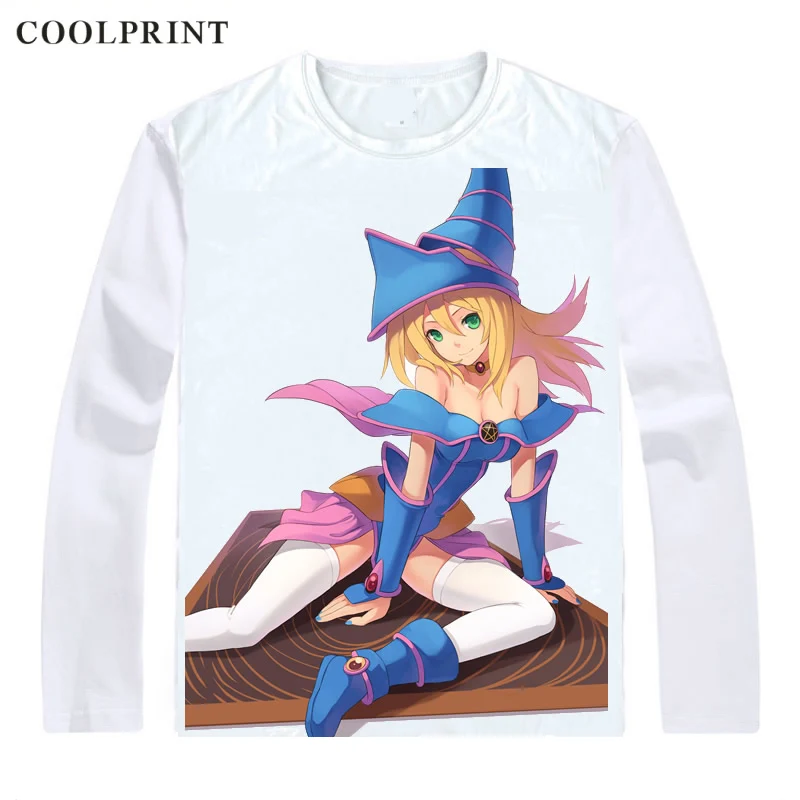 Черная футболка Dark Magician Girl с рисунком дуэли монстров Yu Gi Oh King of Games Повседневная