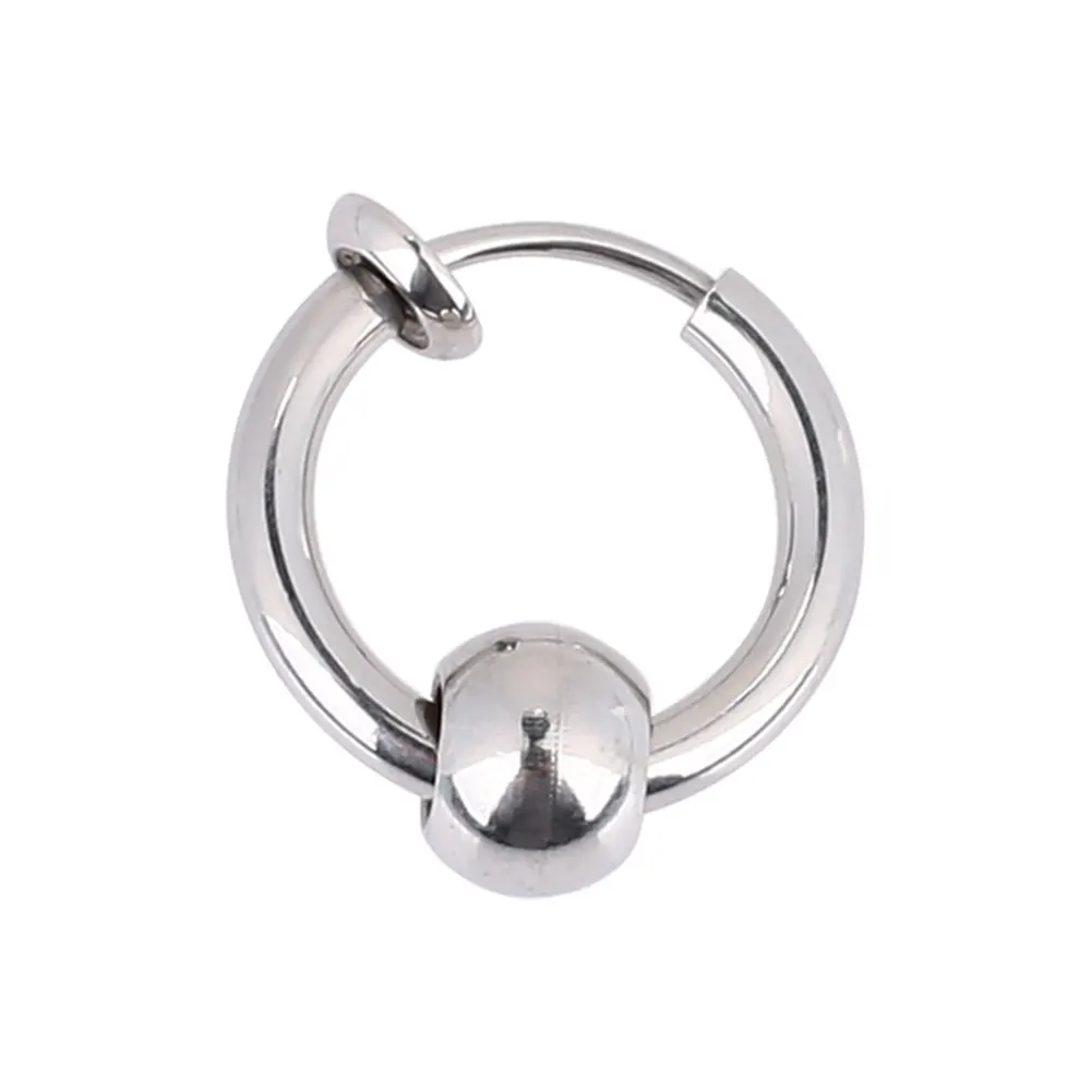 1 шт. унисекс панк нержавеющая сталь невидимые без ушей отверстие серьги зажим