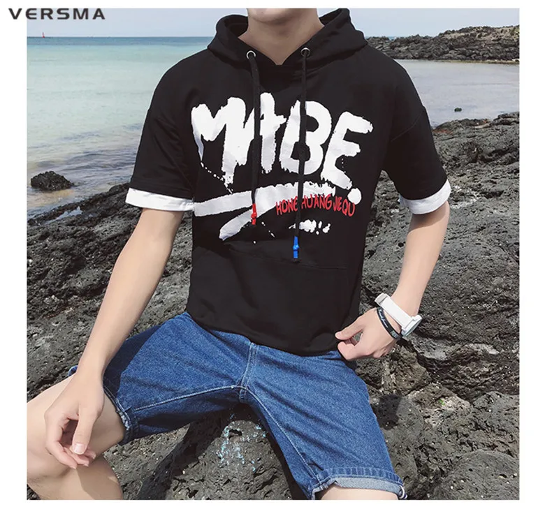 VERSMA японский Harajuku BF винтажная камуфляжная Футболка мужская женская летняя уличная Корейская Ulzzang ретро свободная футболка с капюшоном