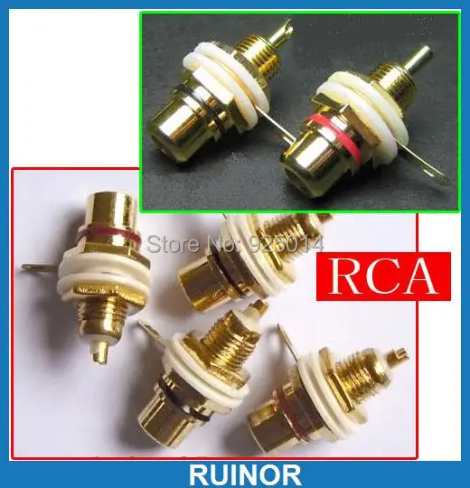 

60PC TV CCTV Amplifier RCA Sockets Jack Video Audio Power Amplifier Binding Post