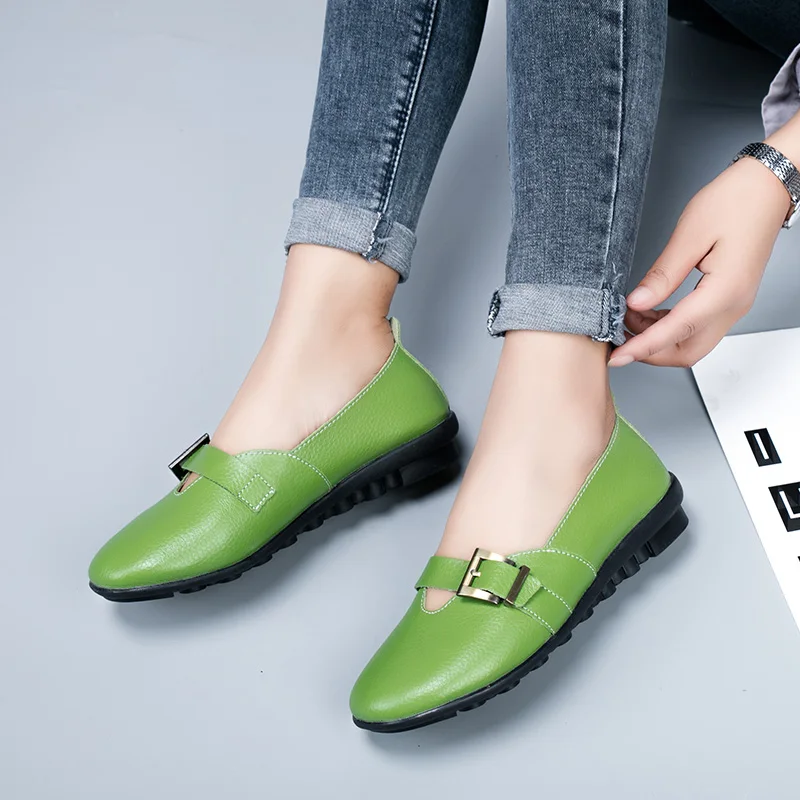 LEMAI/Прямая поставка женская обувь на плоской подошве из натуральной кожи Лоферы