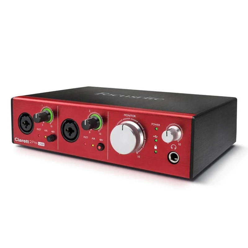 Focusrite Clarett 2Pre USB Запись Звуковая карта 10-вход/4-выход аудио-интерфейс для музыки Организации