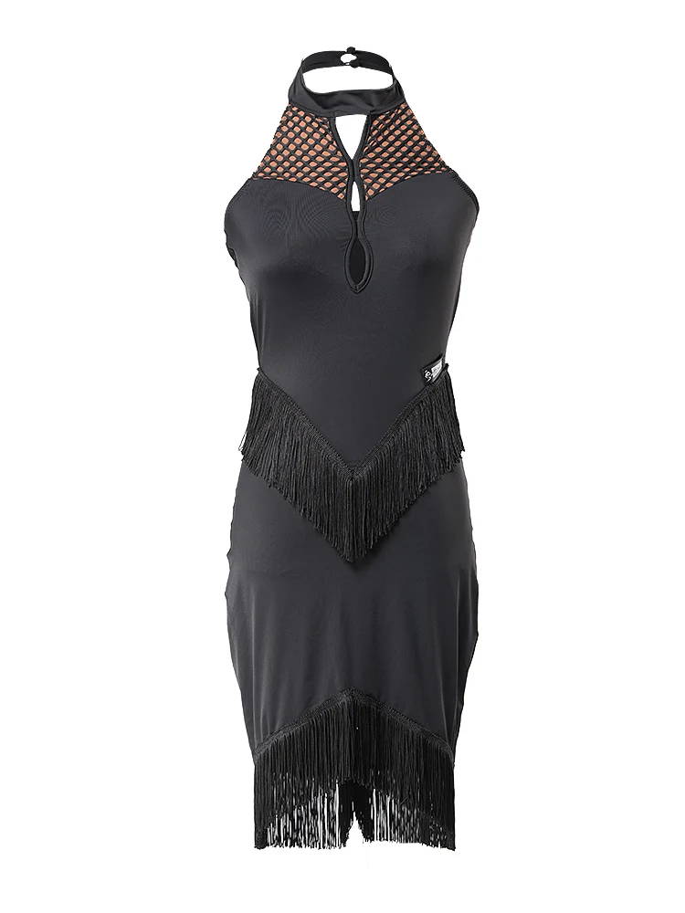 

Latin dance dress female dance clothes suit Latin dance skirt sleeveless sexy dress performance clothing - A3170
