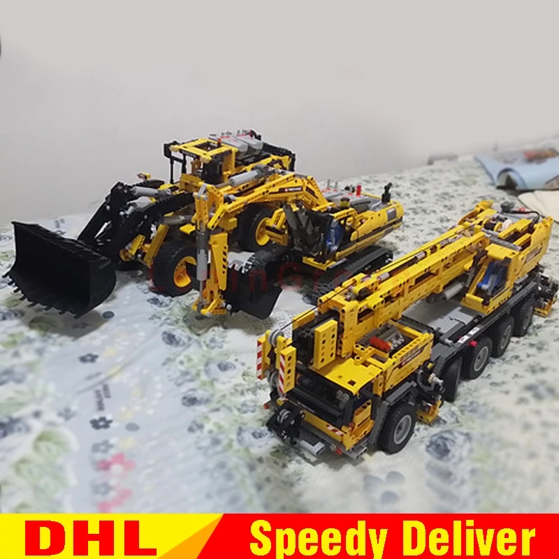 LP 20007 EPIN 20006 L350F колесный погрузчик 20004 кран Mk II Модель Строительный набор блоки