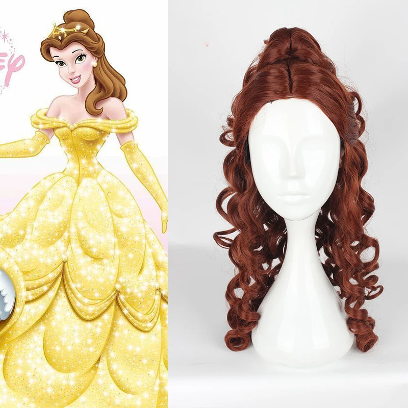 Disney Funko Красота и чудовище Принцесса Белль Косплэй парики Для женщин женский
