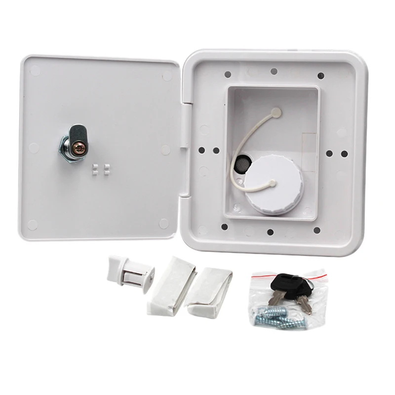 Universal Controllable White Gravity Water Hatch/Water Intake Fill Dish Lock Keys For Rv Trailer Camper Tanks Caravan | Автомобили и