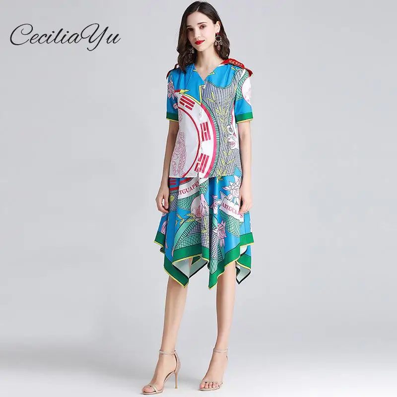 Женский комплект из двух предметов модный костюм с юбкой и v образным вырезом +