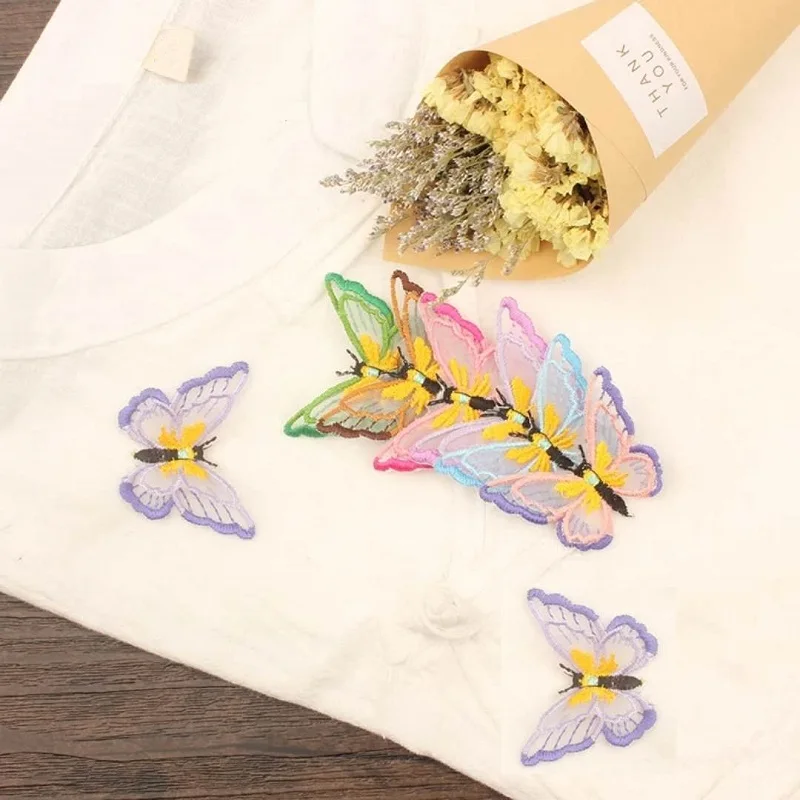 3 шт. наклейки-бабочки на одежду для девочек | Дом и сад