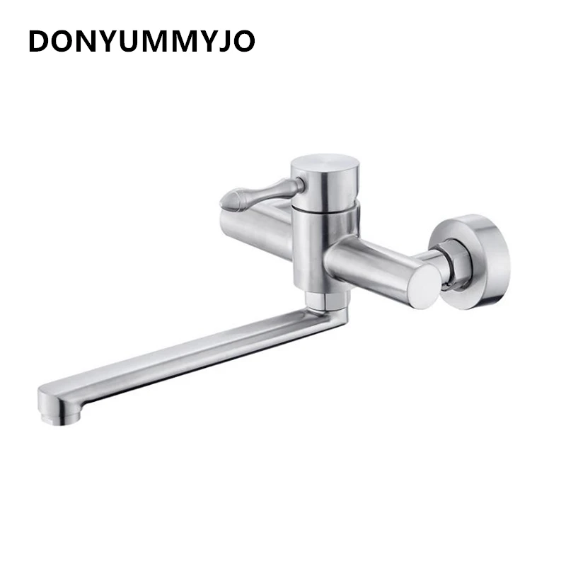 Новинка настенный кран DONYUMMYJO из нержавеющей стали 304 вращение на 360 градусов под